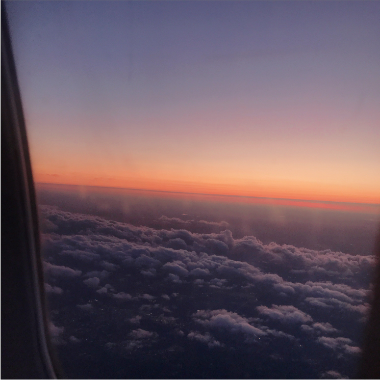 Sunset in a Plane
