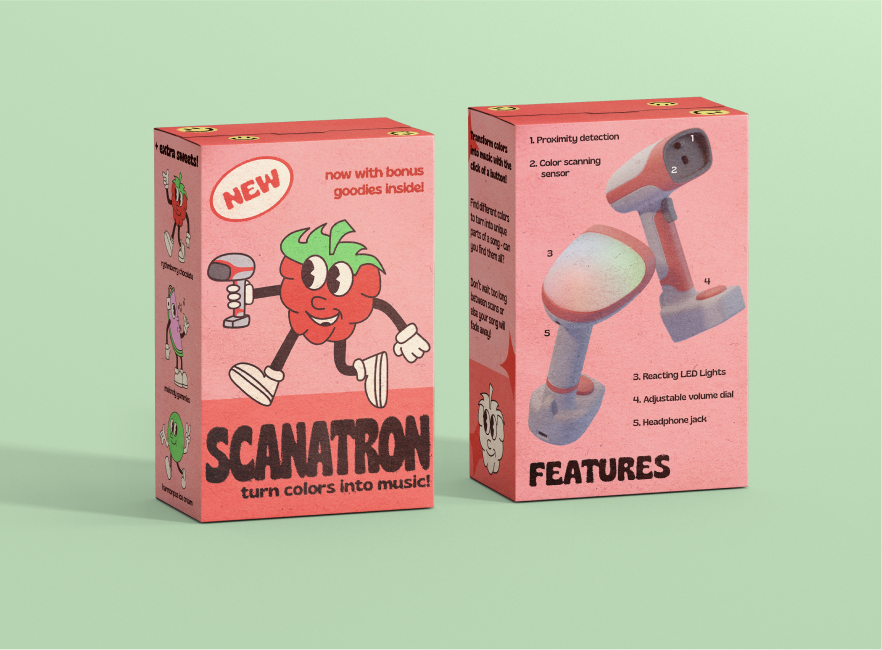 Scanatron onboarding packaging design